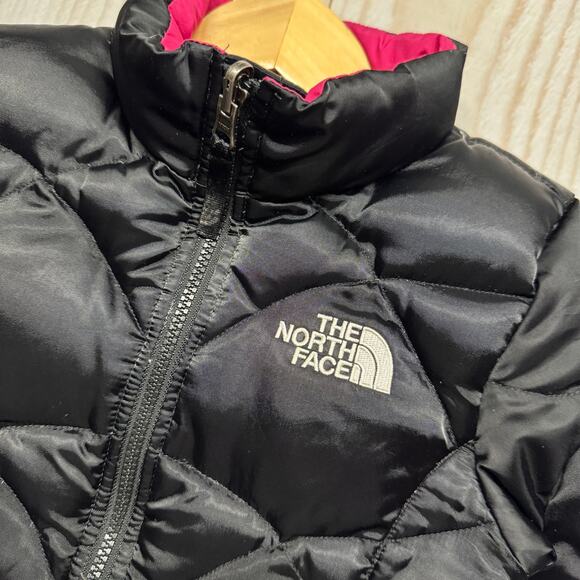 The North Face Girls XS Goose Down 550 Fill Puffer Jacket  Water-Repellent Black - Picture 3 of 8